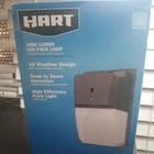 New Hart Tools 3500 Lumens Hardwire All-weather Led Dusk-to-dawn Pack Light. Price: $15.00.