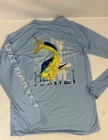 Guy Harvey Mens Light Blue Shark Fish Sun Protection Long Sleeve Pre-owned. Price: $24.88.