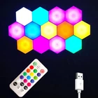 Hexagon Honeycomb Led Lights, Remote Control Rgb For Home Bedroom (red) New. Price: $59.99.