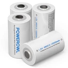 Powerowl Rechargeable Batteries 10000MAH Low Self Discharge, Nimh, 4PACK New. Price: $39.65.