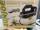 Sun Joe Maxcordless Chemical Sprayer (24V-GS-LTW) Open. Price: $50.00.