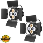 2PK Cob Led Par Stage Warm Cool White Dmx Uplights For Events New. Price: $325.48.