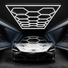 Hexagon Garage Lights With Rectangle Frame, High Brightness 672W 86400LM 6700K, New. Price: $233.99.