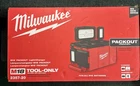 Milwaukee 2357-20 M18 Packout Light / Charger Tool Only New. Price: $169.20.