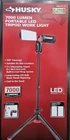 Husky Portable Corded 7000 Lumens Led Work Light Rotating Head Tripod Mount, New. Price: $94.00.