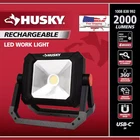 Husky Rechargeable Led Work Light 2000 Lumens Magnet Base Indoor And Outdoor Use New. Price: $36.75.