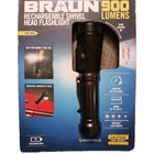 Braun 900 Lumen Rechargeable Swivel Head Led Flashlight Spot Brand New Box. Price: $47.11.