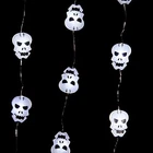 Halloween Micro Skull Led Light Up Strand Battery Op New Gothic Fun. Price: $13.89.