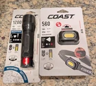 Coast GX20 Waterproof Led Flashlight 1200 Lumens + Headlamp, 560 New. Price: $17.00.