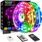 100FT Led Strip Lights, Smart With App Remote Control, Rgb For New. Price: $28.99.