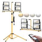 Szwbee 32000 Lumen Led Work Light Stand Remote 4-HEAD 280W Portable Tripod New. Price: $111.65.