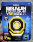 Braun 750 Lumen Rechargeable Compact Magnetic Led Floodlight - Yellow New. Price: $35.87.