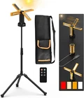 13200MAH Rechargeable Solar Work Light With Folding Stand Remote, Orange New. Price: $98.86.