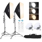 2PCS 85W Softbox Lighting Kit Led Video Photography Stand Studio New. Price: $59.99.