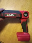 Yaldw Rechargeable Folding Led Worklight 20V MAX/18V 1000/500 Lumens Red Black Used. Price: $15.00.