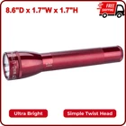 Maglite Red 3C Cell Led Flash Light Ultra Bright Compact Design Rugged Aluminum New. Price: $33.24.