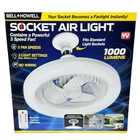 Bell+howell Socket Air Light & Fan 2-IN-1 Led 1000 Lumens W/ Wireless Remote New. Price: $30.97.
