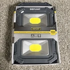 Defiant 2-PACK 3500 Lumens Rechargeable Magnetic Utility Light W/ Power Bank New. Price: $38.00.