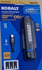Kobalt Rechargeable Led Flashlight 2000 Lumens Usb Water-resistant Black New. Price: $33.20.