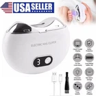 Safety Electric Automatic Clippers Toe Thick Nails Cutter Pedicure White New. Price: $10.21.