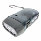 3 Led Dynamo Squeeze Action Rechargeable Flashlight Camping Hiking -no Batteries New. Price: $9.99.