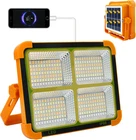 Solar Portable Camping Light With Stand, 100W 12000MAH Battery Rechargeable New. Price: $49.67.
