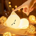 16 Color Cat Night Light Kids Nursery Rechargeable Silicone Dimmable Led Lamp New. Price: $13.99.