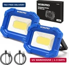 Workpro Led Light, Rechargeable Magnetic Lights With Stand, Portable 2 New. Price: $48.56.