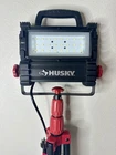Husky 7000 Lumen Multi-directional Led Light Tripod Black Tested Used. Price: $79.99.