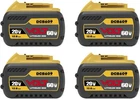 4 Pack DCB609 For Dewalt Flexvolt 20V/60V 12AH Max Li-ion Battery DCB606 DCB615 New. Price: $151.05.