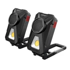 Infinity X1 700LM Rechargeable Work Lights With Bluetooth Stereo Speakers 2 Pack New. Price: $33.95.