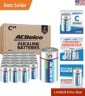 Acdelco 24-COUNT Batteries Long-lasting Super Alkaline Power & 7- Shelf Life New. Price: $44.64.