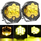 Pair 5 Inch Led Side Shooter Pod Spot Flood Lights Drl Amber Fog Driving New. Price: $34.58.