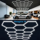 14 Hexagon Led Lighting Car Detail Garage Workshop Gym Honeycomb Lights 6500K Us New. Price: $107.34.