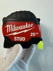 Milwaukee 48-22-1425E 25FT Stud Tape Measure With Engineer Scale New. Price: $29.00.