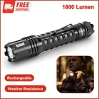 Bushnell Pro 1000L Flashlight Battery Powered - Rechargeable Weather Resistant New. Price: $87.49.