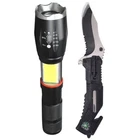 Roadpro RP18079 Flashlight And Knife 2 Piece Combo New. Price: $29.99.