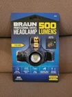 Braun Professional Swivel Headlamp 500 Lumens Item 70752 New. Price: $23.99.