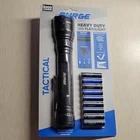 Surge Heavy Duty Aluminum Led Flashlight 2000 Lumens IP44 W/ 9 Aa Batteries New. Price: $20.00.