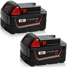 2PACK For Milwaukee M18 Lithium 8.0AH Extended Capacity Battery 48-11-1860 New. Price: $48.99.