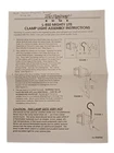 The Designers Edge L-850 Mighty Lite Clamp Light Owners Guide Booklet Leaflet Good. Price: $14.50.