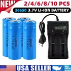 Led Flashlight Headlamp 26650 Battery 3.7V Li-ion Rechargeable Batteries Lot Us New. Price: $35.69.