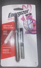 Energizer Bright 35 Lumens Metal Pen Flashlight With Batteries PLED23AEH New. Price: $12.99.