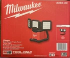 Milwaukee 2368-20 Rover Dual Power Triple Panel Floodlight 4500 Lumens New. Price: $155.00.