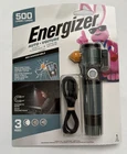Energizer Rechargeable Auto Safety Metal Flashlight 500 Lumen Multi Use Magnetic New. Price: $18.99.