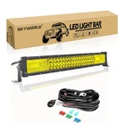 22" 7D Led Work Light Bar 270W Flood Spot Combo Triple Row Driving Lamp 4000K New. Price: $84.06.
