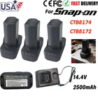 For Snap-on 14.4V Battery CTB8174 CTB8172 CT861DB CTC722 CT825DB 2.5AH & CTC131 New. Price: $374.90.