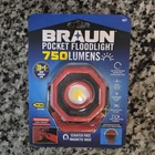 Braun Pocket Led Floodlight 750 Lumens Magnetic Base Usb-c Rechargeable New. Price: $28.99.