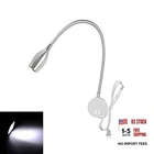 Youngine 3W Led Reading Lamp, Flexible Bedside Silver-cool White New. Price: $31.00.
