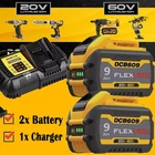 2PACK 9.0AH For Dewalt Flexvolt 20V/60V Max Battery And Charger DCB609 DCB606-2 New. Price: $119.00.